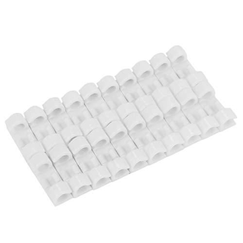 Janasiba 20 Stücke/Satz Befestigungsklammer Clip Desktop Wire Klären Clips Halter Klemmen Kabel clip Gerät USB Kabel Clips Halter Organiser () von Janasiba