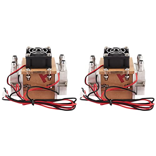 Janasiba 2Pcs DIY 120W TEC Peltier Halbleiterkuehlschrank Wasserkuehlung Klimaanlage Bewegung fuer Kuehlung und Luefter von Janasiba