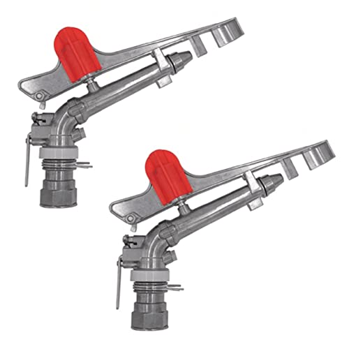 Janasiba 2X 1,5-ZinklegierungsdüSe BewäSserungs-Sprinkler-Wasser-System 360 Grad Justierbare Regen-Feld-Sprinkler von Janasiba