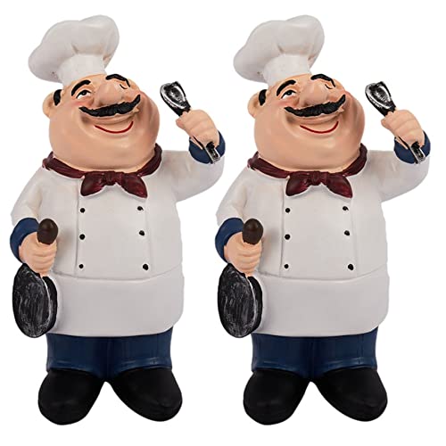 Janasiba 2X Archaistisch Modell Ornamente Harz Mini Figuren Home Küche Restaurant Bar Kaffee -A von Janasiba