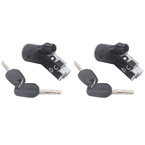 Janasiba 2X Auto ZÜNDUNG SCHLOSS FASS 3 PINS für 208 2008 3008 EXPERT 2018 9663123380 1608682880 9673257480 von Janasiba