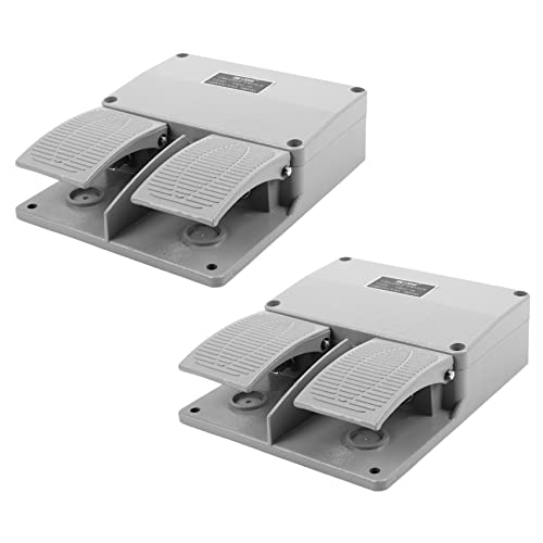 Janasiba 2X Fussschalter Ydt1-16 Aluminium Schale Doppel Pedal Schalter Werkzeug Maschinen Zubehoer Schalter Janasiba 2X Fussschalter Ydt1-16 Aluminium Schale Doppel Pedal Schalter Werkzeug Maschinen Zubehoer Schalter von Janasiba