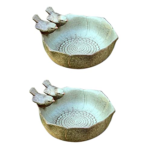 Janasiba 2X Keramik GeburtsbäDer Garten Geburts Futter Keramik Aquarium Retro HäUschen Janasiba 2X Keramik GeburtsbäDer Garten Geburts Futter Keramik Aquarium Retro HäUschen von Janasiba