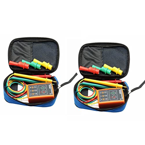 Janasiba 2X Neuer 3 Phasen Sequenz Rotationstester Indikator Detektor Messer LED Summer mit Tragbarer Beutel Td-LED02 Janasiba 2X Neuer 3 Phasen Sequenz Rotationstester Indikator Detektor Messer LED Summer mit Tragbarer Beutel Td-LED02 von Janasiba