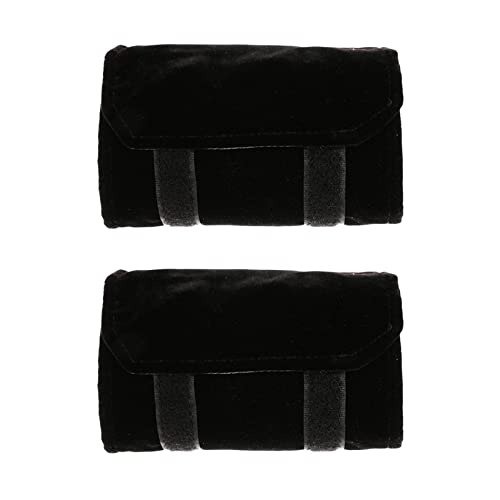 Janasiba 2X Schmuckrolle Schmucktasche,Aus Flanell,Fuer Ring, Zur Schmuckaufbewahrung Auf Reisen - Schwarz, Klein Janasiba 2X Schmuckrolle Schmucktasche,Aus Flanell,Fuer Ring, Zur Schmuckaufbewahrung Auf Reisen - Schwarz, Klein von Janasiba