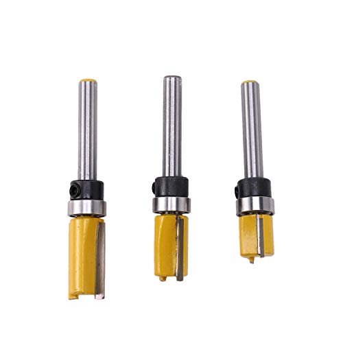 Janasiba 3 StüCke 1/4 Trimmung SpüLen Router Bit Muster Bit Oben und Unten Bearing 1/2 Klinge Vorlage Janasiba 3 StüCke 1/4 Trimmung SpüLen Router Bit Muster Bit Oben und Unten Bearing 1/2 Klinge Vorlage von Janasiba