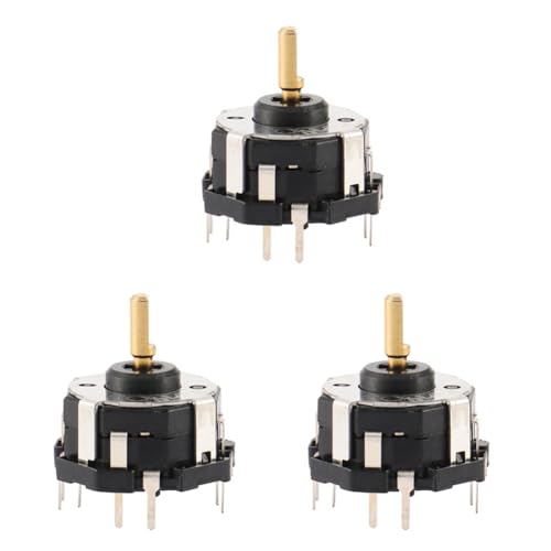 Janasiba 3 x RKJXT1F42001 Wippschalter mit Schlüssel, mit 4 Wegen, Navigations-Encoder mit Druckschalter von Janasiba