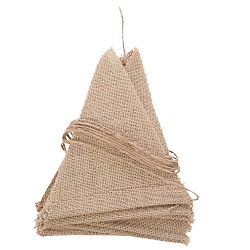 Janasiba 3.7M Rustikale Hessische Sackleinen Lace Bunting Shabby Chic Hochzeit Banner von Janasiba