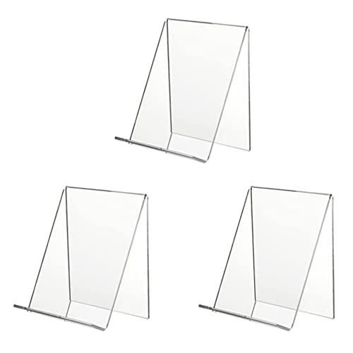 Janasiba 30 Stück Acryl Buch Ständer, Klarer Acryl Ausstellung Ständer, Klarer Halter zum Anzeigen Von Bildern, Schmuck, Uhren Ständer von Janasiba