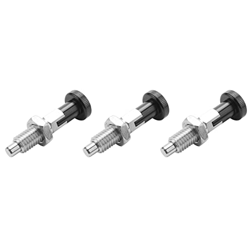 Janasiba 3X M10 Edelstahl Selbstsichernder Rastbolzen mit Selbstsichernder Funktion für Den Teilkopf für Eine Ausgeklügelte Positionsbestimmung von Janasiba