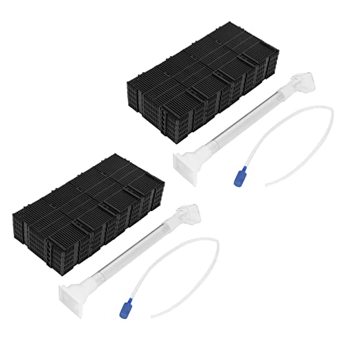 Janasiba 40 Stueck Schwarz Kunststoff Aquarium Bodenfilter + Luftleitung + Rohr Janasiba 40 Stueck Schwarz Kunststoff Aquarium Bodenfilter + Luftleitung + Rohr von Janasiba