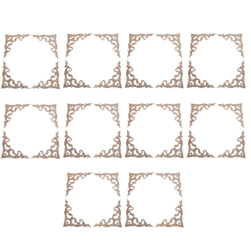 Janasiba 40 Teile/Satz Geschnitzte Ecke Onlay Applique Unlackiert Rahmen Schrank Schrank Aufkleber Für Haus Wohnmöbel Dekoration 15 cm von Janasiba