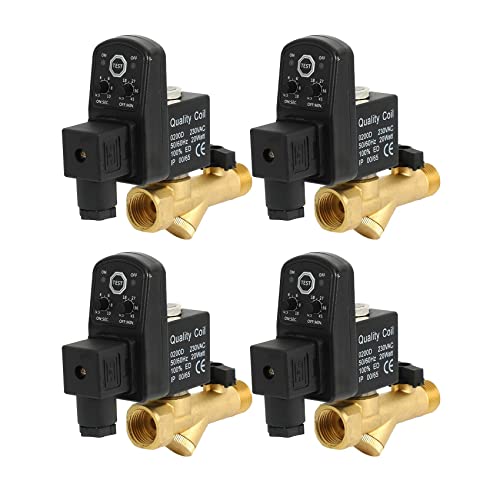 Janasiba 4X AC 220V 1/2 Elektronischer Timer 2-Wege-Luftkompressor-Gastank Automatisches Ablassventil Janasiba 4X AC 220V 1/2 Elektronischer Timer 2-Wege-Luftkompressor-Gastank Automatisches Ablassventil von Janasiba