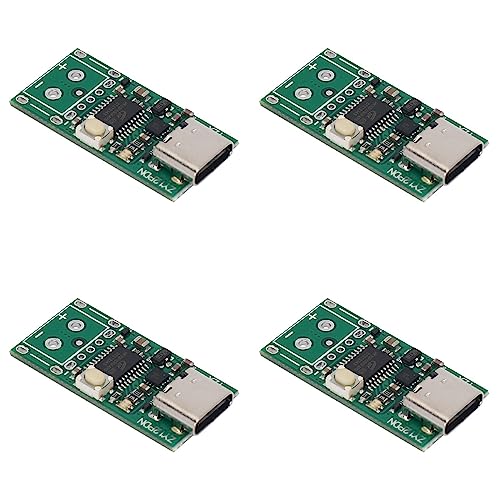 Janasiba 4X USB-C PD2.0/3.0 Zu DC Strom Versorgungs Lock Schnell Ladung Trigger Poll Umfragen Detektor Tester (ZY12PDN) von Janasiba