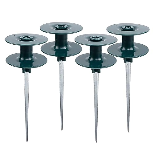 Janasiba 4er-Pack Schlauchführung auf Zinkspitzen, Gartenschlauchführung mit Metallspitzen, Wasserschläuche, Spikes, Gartenschlauchführung, Spikes, ABS + Zinklegierung Janasiba 4er-Pack Schlauchführung auf Zinkspitzen, Gartenschlauchführung mit Metallspitzen, Wasserschläuche, Spikes, Gartenschlauchführung, Spikes, ABS + Zinklegierung von Janasiba