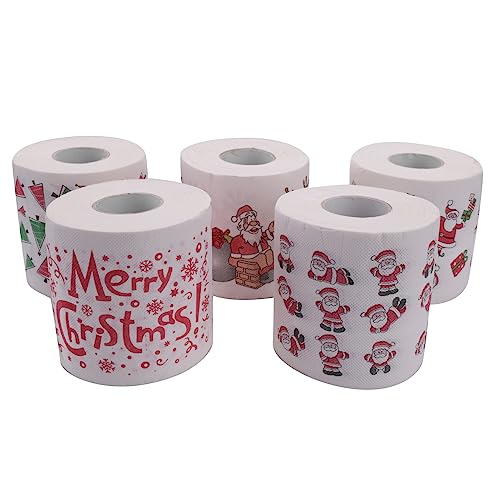 Janasiba 5 Stile Weihnachts Papierrolle Seiden Papier HandtüCher Weihnachts Schmuck Weihnachten Santa BüRo Toiletten Papier 5 Rolle Janasiba 5 Stile Weihnachts Papierrolle Seiden Papier HandtüCher Weihnachts Schmuck Weihnachten Santa BüRo Toiletten Papier 5 Rolle von Janasiba