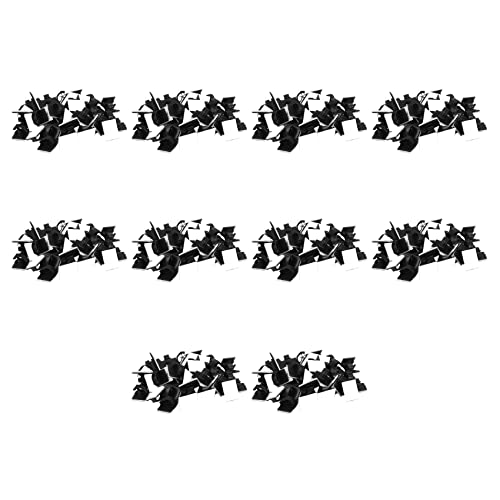 Janasiba 500 Stueck Selbstklebende Kabelklemme Kunststoff Rechteckig Kabelclips Kabelbinder Schnell Binden Kabel Draht Management Halter fuer Auto von Janasiba