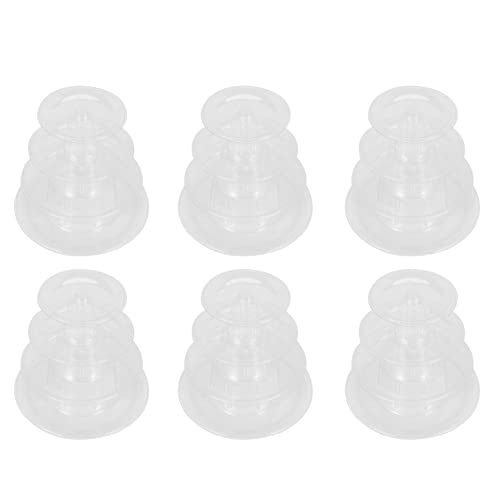 Janasiba 6X 4 Tiers Runde Macaron Standplatz Kuchen Display Rack für Hochzeit Geburtstag von Janasiba