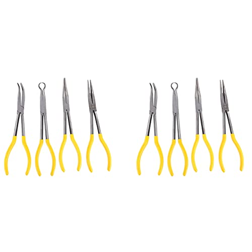 Janasiba 8 Stücke 11 Extra Lange Nase Spitzzange Set Gerade Gebogene Spitze Mechaniker Ausrüstung Hand Werkzeuge Janasiba 8 Stücke 11 Extra Lange Nase Spitzzange Set Gerade Gebogene Spitze Mechaniker Ausrüstung Hand Werkzeuge von Janasiba