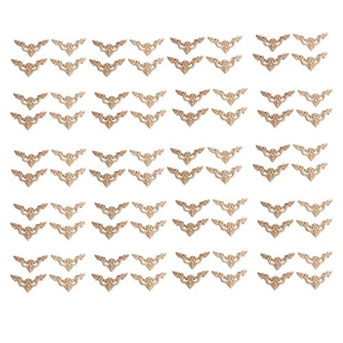 Janasiba 80 Stücke 8 x 8 cm Geschnitzte Ecke Onlay MöBel Hauptdekorationen Unlackiert Applique Janasiba 80 Stücke 8 x 8 cm Geschnitzte Ecke Onlay MöBel Hauptdekorationen Unlackiert Applique von Janasiba