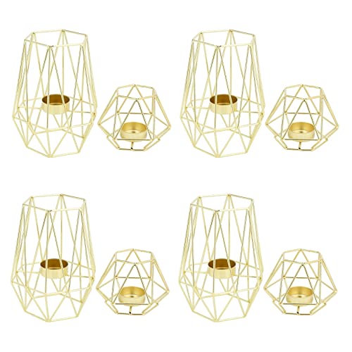 Janasiba 8X Gold Geometrischen Metall Tee Licht Halter für Wohnen & Dekorationen Janasiba 8X Gold Geometrischen Metall Tee Licht Halter für Wohnen & Dekorationen von Janasiba