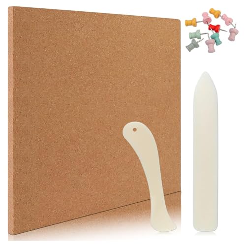 Janasiba Bemaltes Zubehör und Werkzeuge, Hitzebeständige Gebeizte Arbeitsfläche (30,5 X 30,5 Cm), 1/2 Dicke Gebeizte Bastelmatte, Buntglas-Sets von Janasiba