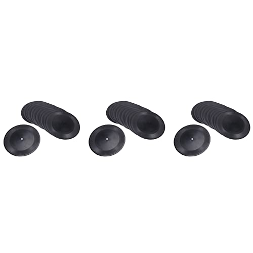 Janasiba Blank Vinyl Schallplatten 7 CD für Raumdekoration CD Wanddekoration Vinyl Schallplatten Schwarz Gefälschte Schallplatten (36 Stück) von Janasiba
