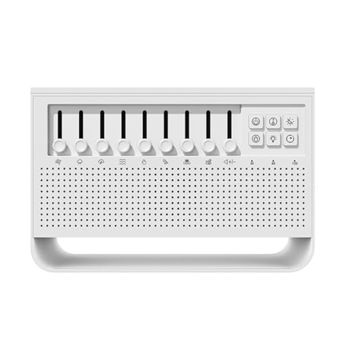 Janasiba Bluetooth-Lautsprecher mit 8 Arten Von Weißem Rauschen, Schlafmusik, 200 Ml Aromatherapie-Luftbefeuchter, Simulation Einer Flamme, Nachtlicht von Janasiba