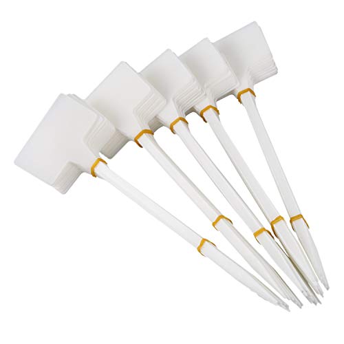 Janasiba Garten Bepflanzungs Geraete 50 Stuecke Bonsai Kunststoff Pflanzen Etiketten Garten Etiketten T-Typ Umgedrehter Garten Tags Marker Kindergarten Umgedreht von Janasiba