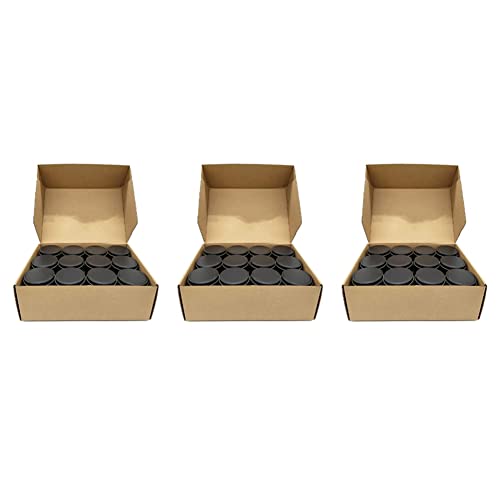 Janasiba Kerzen Dosen, 72 Stück, 4 Unzen Metall Kerzen Behälter Zum Herstellen Von Kerzen, Kunst, Schwarz Janasiba Kerzen Dosen, 72 Stück, 4 Unzen Metall Kerzen Behälter Zum Herstellen Von Kerzen, Kunst, Schwarz von Janasiba