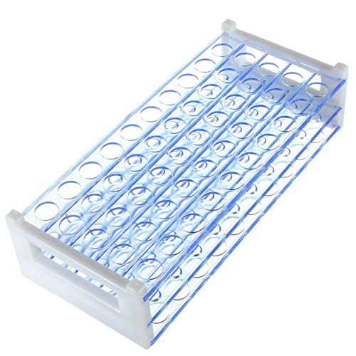 Janasiba Kunststoff ReagenzglasstäNder Halterung Rack für 12-13MM ReagenzgläSer 50 Lochpositionen von Janasiba