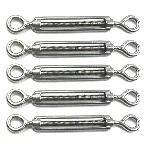 Janasiba M5 Edelstahl 304 Auge und Augenspanner (M5, 5 Stück) von Janasiba