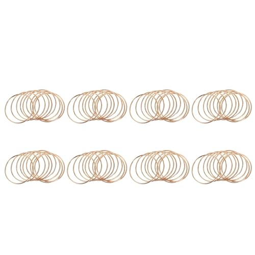 Janasiba Packung mit 80 Metallringen mit Traumfängern aus Gold, 8 cm, Ringe aus Makramee für und Janasiba Packung mit 80 Metallringen mit Traumfängern aus Gold, 8 cm, Ringe aus Makramee für und von Janasiba