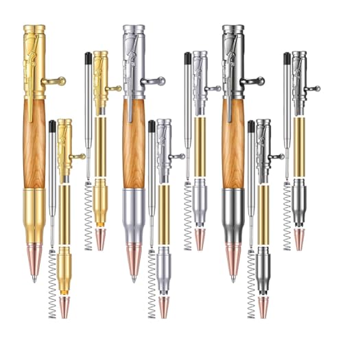 Janasiba Set mit 6 Schmalen Stiften, Mehrfarbiges Drehstift-Set Aus mit Minenschaft, Anschraubbarer Kugelschreiber zum Selbermachen mit Drehstift Aus Janasiba Set mit 6 Schmalen Stiften, Mehrfarbiges Drehstift-Set Aus mit Minenschaft, Anschraubbarer Kugelschreiber zum Selbermachen mit Drehstift Aus von Janasiba