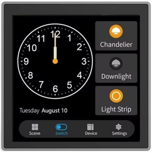 Janasiba Tuya T3E Panel-Schalter Touchscreen-Panel EU Smart Control Panel-Schalter Zigbee Smart Home Wand-Lichtschalter, Schwarz Janasiba Tuya T3E Panel-Schalter Touchscreen-Panel EU Smart Control Panel-Schalter Zigbee Smart Home Wand-Lichtschalter, Schwarz von Janasiba