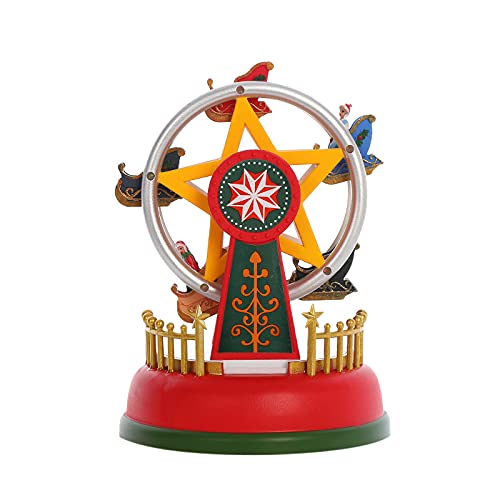 Janasiba Weihnachten Leuchtende Musik Karussell Rad Weihnachten Geschenke Heiligabend Geschenke Weihnachten Schmuck Hause Dekoration Geschenke B von Janasiba