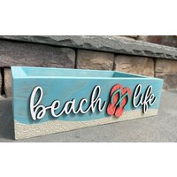 strand Dekor, Badezimmer Organizer, Küsten Wohndekor, Herzstück, Beach Life Aufbewahrungsbox, Toilettendeckel, Küstendekor, Muttertag von JandBCustomKrafts