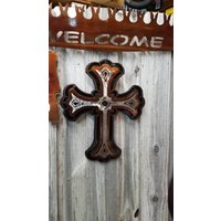 Gothic Kreuz Metallkunst, Religion, Distressed Kreuz, Rustikales von JandPMetalWorks