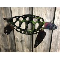 Meeresschildkröte Metall Wandkunst, Unter Dem Meer, Grüne Meeresschildkröte Meeresschildkröte Metall Wandkunst, Unter Dem Meer, Grüne Meeresschildkröte von JandPMetalWorks