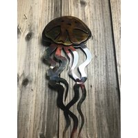 Qualle Metall Wandkunst, Unter Dem Meer, Meeresbewohner, Meeresleben, Meeresleben Qualle Metall Wandkunst, Unter Dem Meer, Meeresbewohner, Meeresleben, Meeresleben von JandPMetalWorks