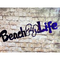 Strand Leben Metall Wandkunst, Das Strandleben, Sand Und Sonne, Flipflops Strand Leben Metall Wandkunst, Das Strandleben, Sand Und Sonne, Flipflops von JandPMetalWorks