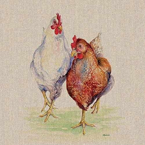 Jane Bannon Ethel & Mabel 30 x 30cm Canvas Print Leinwanddruck, Mehrfarbig, 30 x 30 cm von Jane Bannon