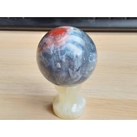 Blauer Chalcedon 5cm Kugel Achat Quarz Kristall Carving Nette Dekoration Poliert Mineral von JaneFisherMinerals