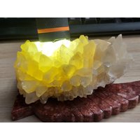 Hundezahn Calcit Probe Beendete Kristall Druse Rohen Mineral Durchscheinenden Stein von JaneFisherMinerals