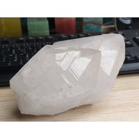 Klarer Quarzkristall Beendete Big Twin Raw Mineral Natürlicher Transparenter Stein von JaneFisherMinerals