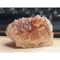 Topas 5cm Kristall Beendet Raw Translucent Golden Honig Natürliches Wasser Geätzt Mineral von JaneFisherMinerals