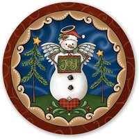 Country Engel Schneemann Frohe Weihnachten Und Winter Kränze - Wähle Deine Größe Kreis Kranz Aufsatz von JanesFrontDoorDecor