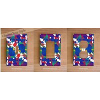 Rainbow Splash Vinyl Lichtschalter Abdeckung von JanetAnteparaDesigns