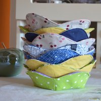 Cozy Bowl, Hot Or Cold, Schüsselwärmer, Mikrowellenschale, Warm-Kalt Schüsselhalter, Stoffschale, Schalenuntersetzer, Wärmeunterlage von Janetthatsgemacht