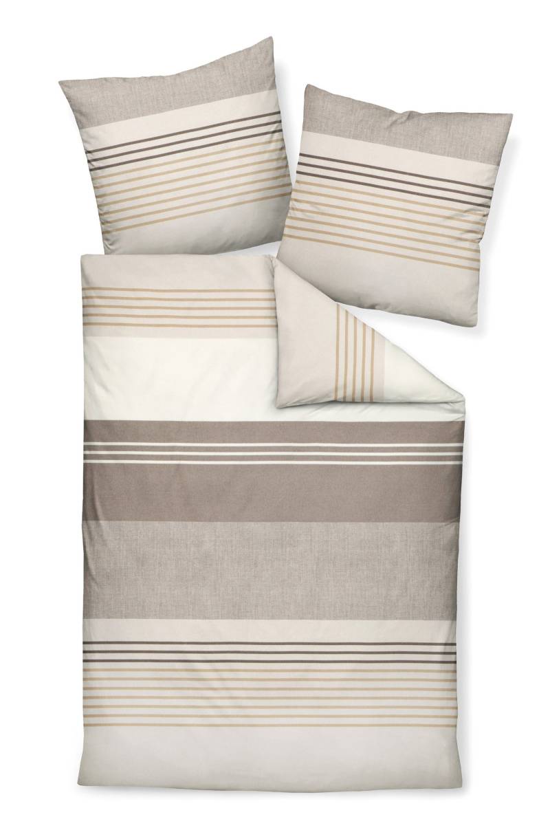 Janine Biber Bettwäsche Davos 155x220 Streifen beige sand camel braun 65110-07 Janine Biber Bettwäsche Davos 155x220 Streifen beige sand camel braun 65110-07 von Janine Design GmbH
